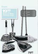 Black & White Cleaning Toilet Brush-Each