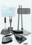 Black & White Cleaning Scrubbing Brush-Each