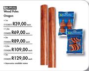 Rufflette Wood Poles Oregon-1.5m Each