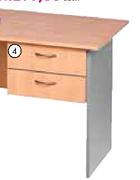 Classique Desk Suite(1x2 Tone Fitted Pedestal)