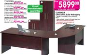 Classique Office Desk Suite Mahogany
