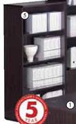 Bedford Home Office Desk Suite (1x4 Tier Book Case)