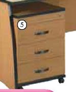 Constant Constant Revolution Office-To-Go Desk Suite(1x3 Drawer Mobile Pedestal)