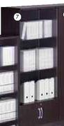 Bedford Home Office Desk Suite(1x2 Drawer Glass Cabinet-800(l)x418(d)x2012mm(h)