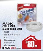 Magic Caulk Strip Magic Tub & Wall(MC15)-Each