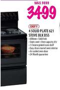 Defy 4 Solid Plate 621 Stove BLK Dss
