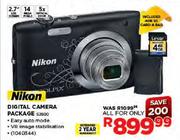 Nikon Digital Camera Package (S2600) 