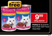 Petley's Supreme Gourmet Cat Food Assorted-385g Each
