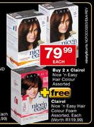 Clairol Nice 'n' Easy Hair Colour Assorted-2's Each