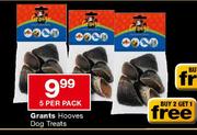 Grants Hooves Dog Treats-5 Per Pack