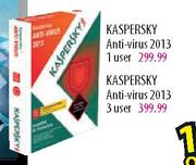 Kaspersky Anti Virus 2013 1 User