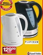Platinum 360 Degree Cordless Kettle Black/White-1.7 Ltr each