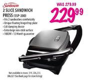 Sunbeam 2 Slice Sandwich Press(SSP-200)