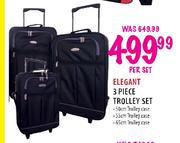 Elegant 3 Piece Trolley Set
