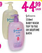 Johnson's Baby Wash Top To Toe Or Bedtime Bath-Each