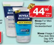 Nivea For Men Gesigwas Verskeidenheid-100ml Elk