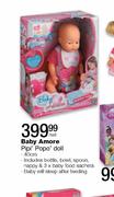 Baby Amore Pipi' Popo' Doll-40cm-Per Set