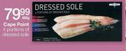 Cape Point 4 Portions Of Dressed Sole-480g