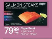 Cape Point 2 Prime Cut Salmon Steaks-400g