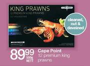 Cape Point 12 Premium King Prawns-500g Nett