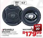 Sansui Speakers-Per Pair