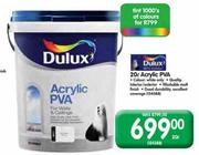Dulux Acrylic PVA White-20Ltr