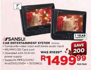 Sansui Car Entertainment System (PD1002)-7" Per Pair