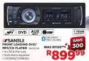 Sansui Front Loading DVD/MP3/CD Player