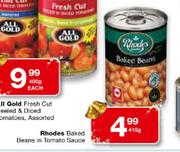 Rhodes Baked Beans In Tomato Sauce-410g