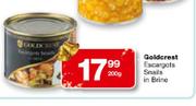 Goldcrest Escargots Snails In Brine-200g