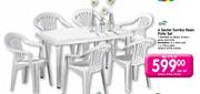 Sal 6 Seater Samba Resin Patio Set
