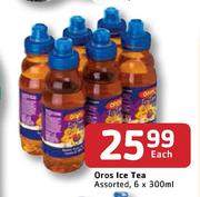 Oros Ice Tea Assorted-6x300ml Each