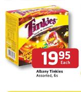 Albany Tinkies Assorted-6's Each