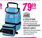 Camp Master Cooler Bag Or 2 Compartment Cooler Lunch-5Ltr Each