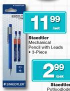Staedtler Mechanical Pencil With Leads-3-Piece Per Set