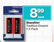 Staedtier Tradition Erasers-2's Pack