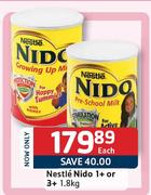 Nestle Nido 1+/3+ -1.8kg Each