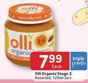 Olli Organic Stage 2 Jars Assorted-120ml