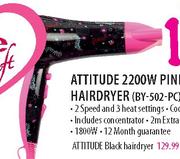Attitude 2200W Black Hairdryer
