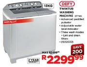 Defy Twintub Washing Machine(DTT165)-13Kg