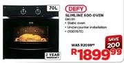 Defy Slimline 600 Oven(DBO331)-70Ltr