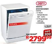 Defy White Dishwasher(DDW156)