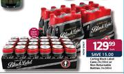 Carling Black Label Cans-24x330ml Or Non Returnable Bottles-24x340ml Each
