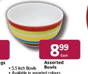 Assorted Bowls Each