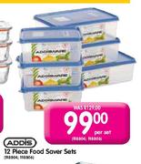 Addis 12 Piece Food Saver Sets