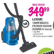 Logik Bagless Cylinder Vacuum Cleaner-1200W(TP-VC612B)
