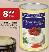 Pot O'Gold Aarbeie In Ligte Stroop-410g