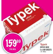 Typek Office Box A4 White Sheets -5x500