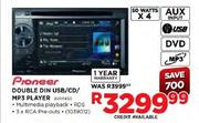 Pioneer Double DIN USB/CD/MP3 Player (AVH1450)