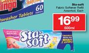 Sta-Soft Fabric Softener Refill Assorted-500ml Each